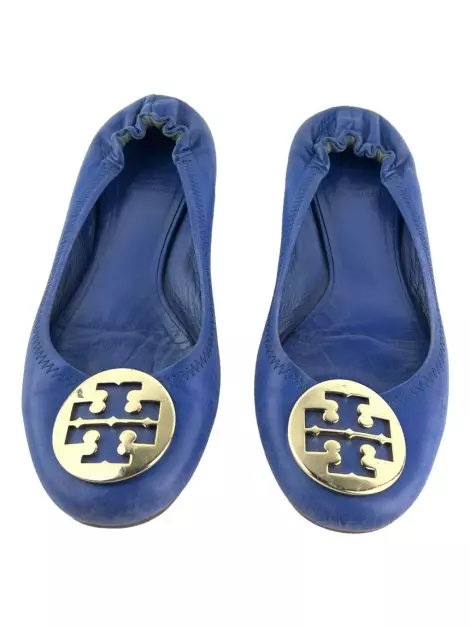 Sapatilha Tory Burch Couro Azul