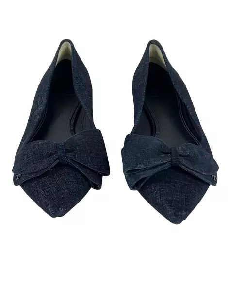 Sapatilha Tory Burch Rosalinda Bow Azul