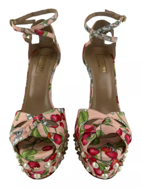 Sapato de Salto Aquazzura Cherry Blossom