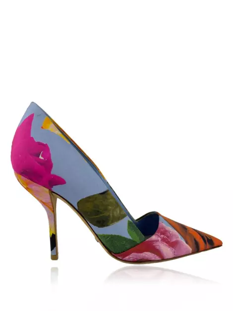 Sapato de Salto Christian Dior Estampa Colorida