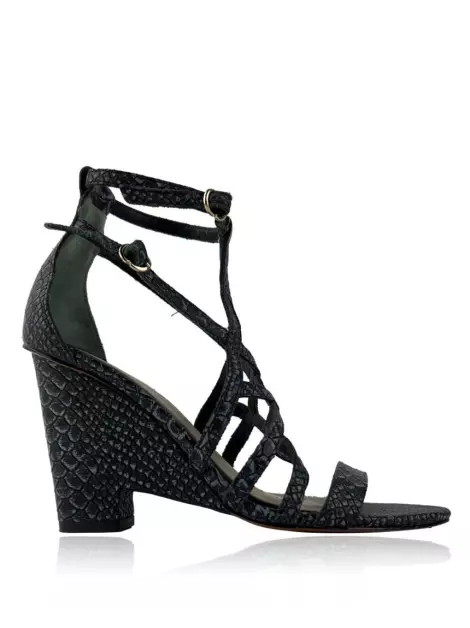 Sapato de Salto Derek Lam 10 Crosby Couro Embossed