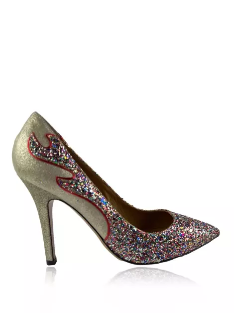 Sapato de Salto Étoile Isabel Marant Scarpin Glitter