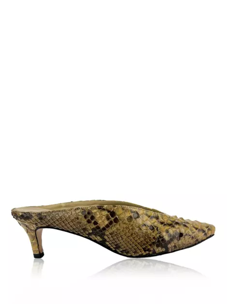 Mule Ferri Python Bege
