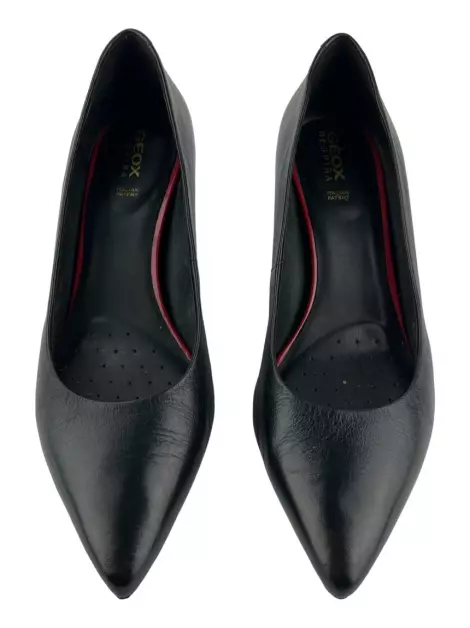 Sapato de Salto Geox Couro Preto