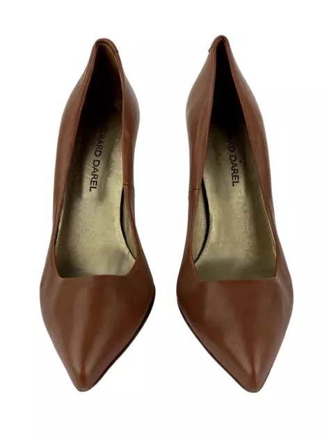 Scarpin Gerard Darel Couro Marrom