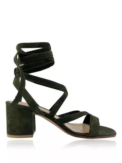 Sapato de Salto Gianvito Rossi Janis Suede Verde