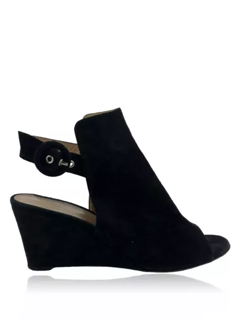 Plataforma Gianvito Rossi Suede Preto