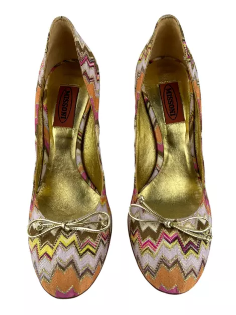 Scarpin Missoni Tricot Estampado