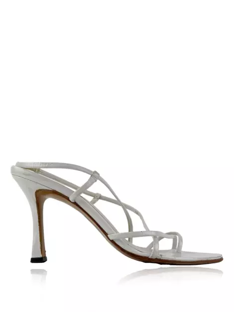 Sapato de Salto Sarah Chofakian Couro Branco