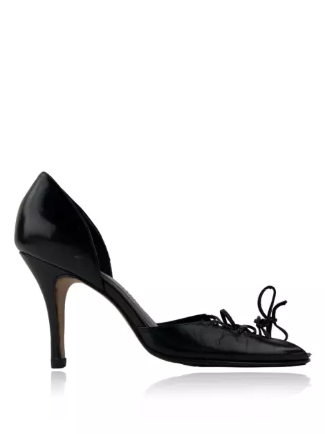 Sapato de Salto Sarah Chofakian Couro Preto