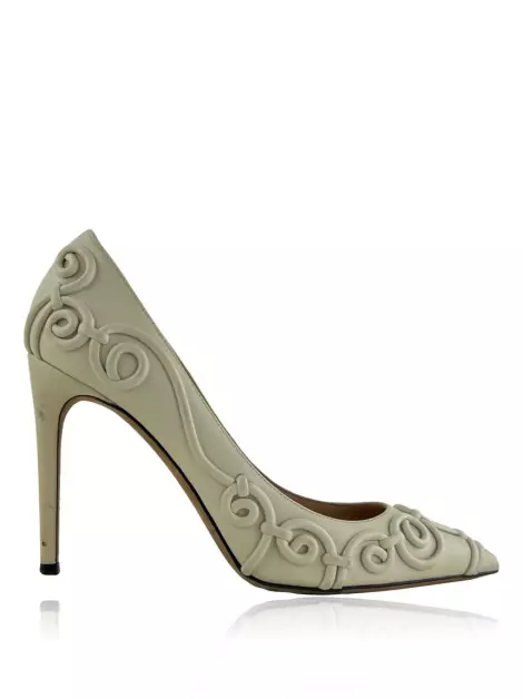 Sapato de Salto Valentino Swirl Ivory
