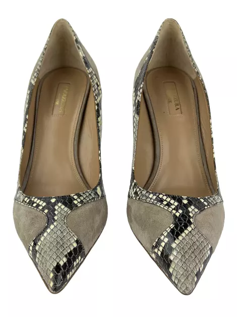 Scarpin Aquazzura Embossed Snake