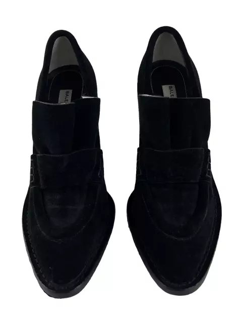 Scarpin Balenciaga Camurça Preto