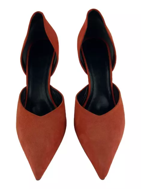 Scarpin Celine Camurça Laranja