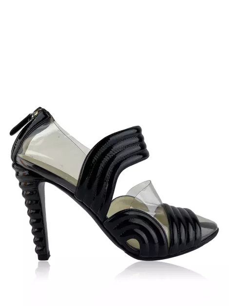 Scarpin Chanel PVC Preto