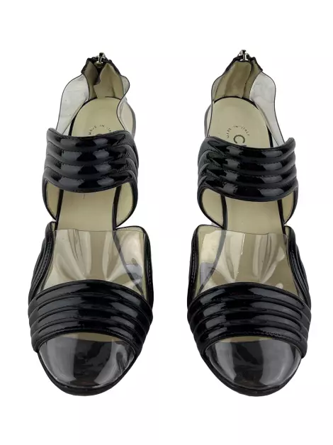 Scarpin Chanel PVC Preto