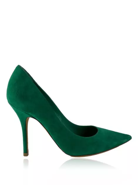Scarpin Christian Dior Camurça Verde