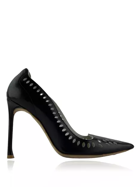 Scarpin Christian Dior Couro Preto