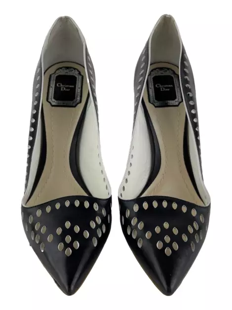 Scarpin Christian Dior Couro Preto