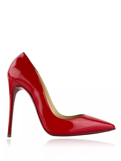 Scarpin Christian Louboutin Kate 120 Verniz Vermelho