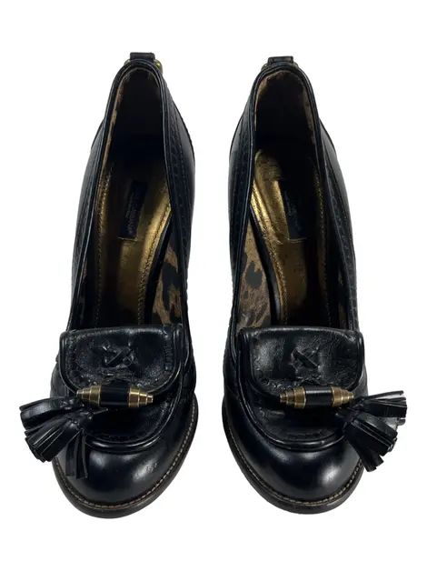 Scarpin Dolce & Gabbana Couro Preto