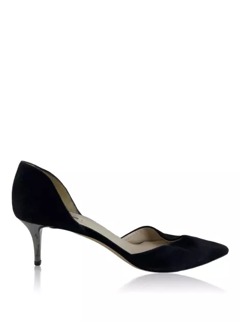 Scarpin Giorgio Armani Camurça Preto