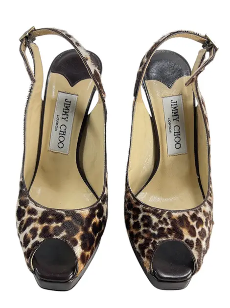 Scarpin Jimmy Choo Calf Hair Animal Print