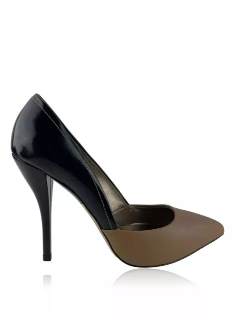Scarpin Lanvin Couro Bicolor