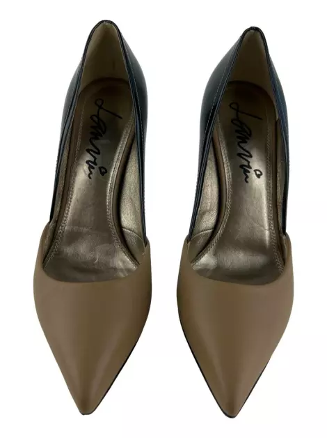 Scarpin Lanvin Couro Bicolor
