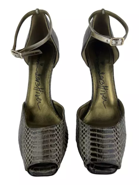 Scarpin Lanvin Couro Estampado