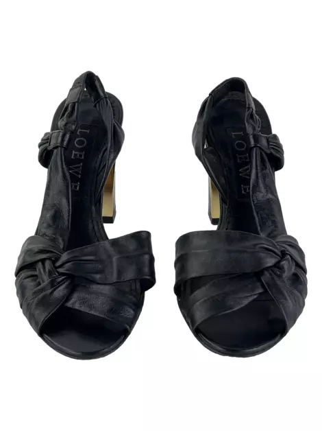 Scarpin Loewe Slingback Preto