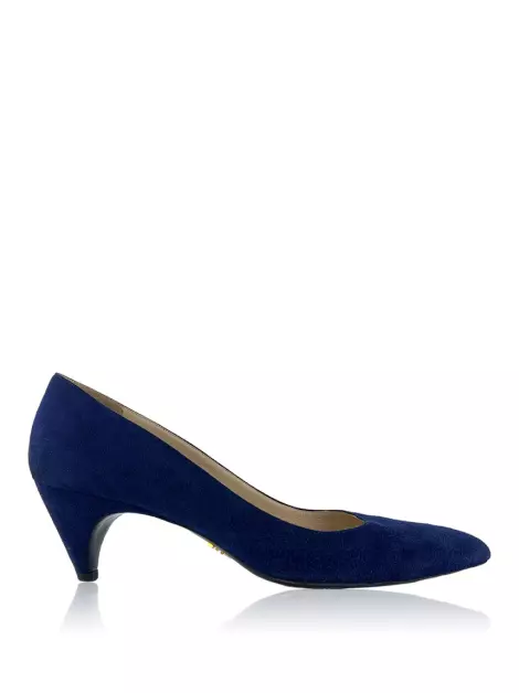Scarpin Prada Suede Azul