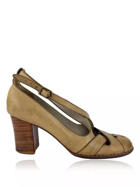 Scarpin Sarah Chofakian Amarração Couro