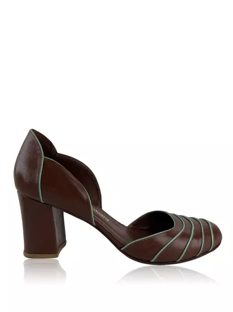 Scarpin Sarah Chofakian Couro Marrom