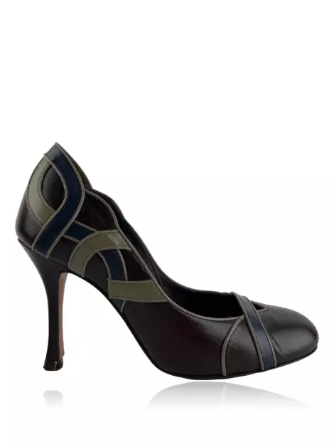 Scarpin Sarah Chofakian Couro Marrom