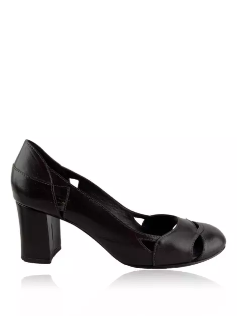 Scarpin Sarah Chofakian Couro Marrom