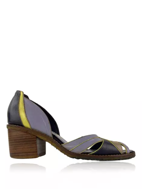 Scarpin Sarah Chofakian Couro Multicolor