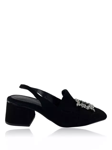 Scarpin Sarah Chofakian Slingback Preto