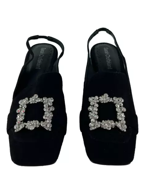 Scarpin Sarah Chofakian Slingback Preto