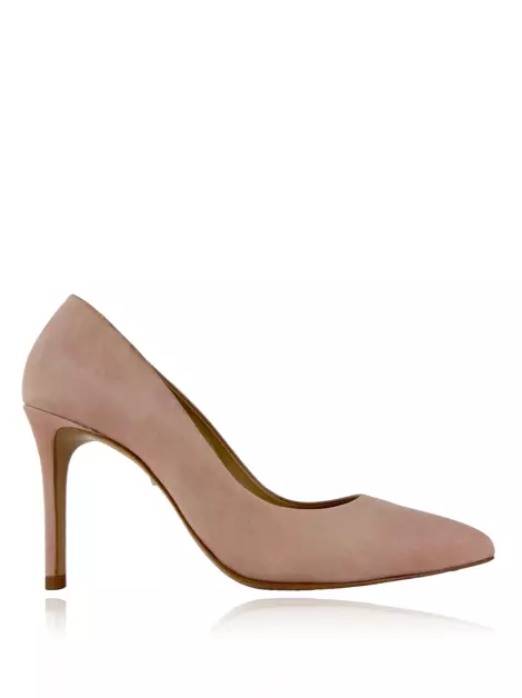 Scarpin Schutz Camurça Rosa
