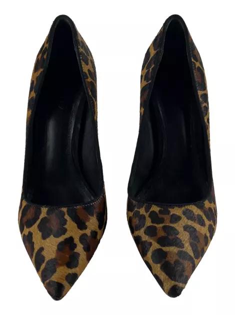 Scarpin Schutz Couro Animal Print