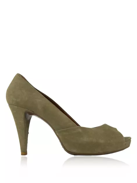 Scarpin Schutz Nobuck Verde