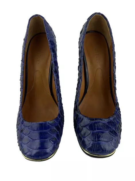Scarpin Tufi Duek Python Azul