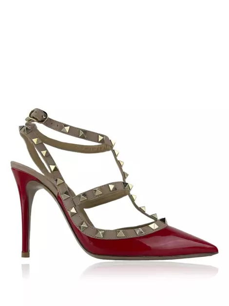 Scarpin Valentino Rockstud Vermelho