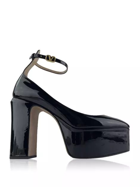 Scarpin Valentino Tan-Go Preto
