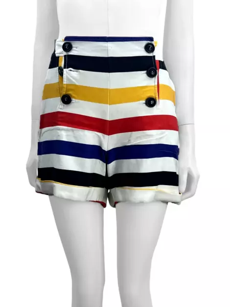 Shorts A. Brand Tecido Multicolor