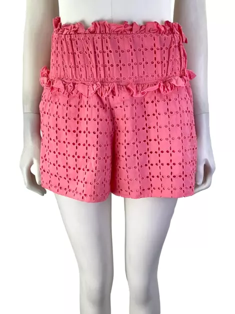 Shorts Andrea Bogosian Texturizado Rosa
