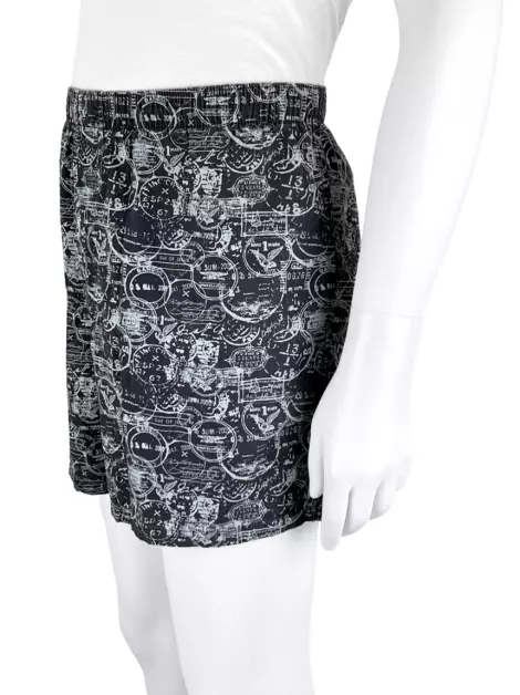 Shorts Banana Republic Estampado Cinza
