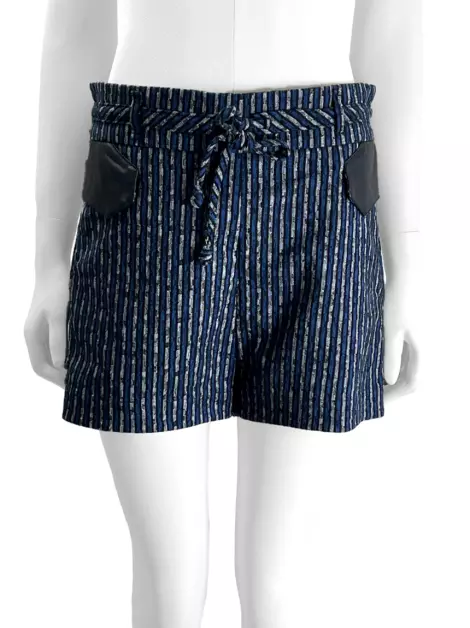 Shorts De Goeye Tecido Estampado