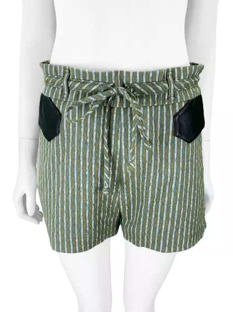 Shorts De Goeye Tecido Verde
